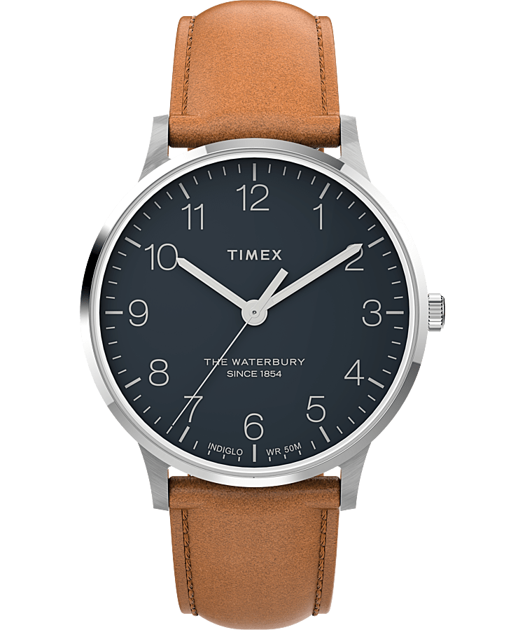 Waterbury Classic 40mm Leather Strap Watch - Timex US