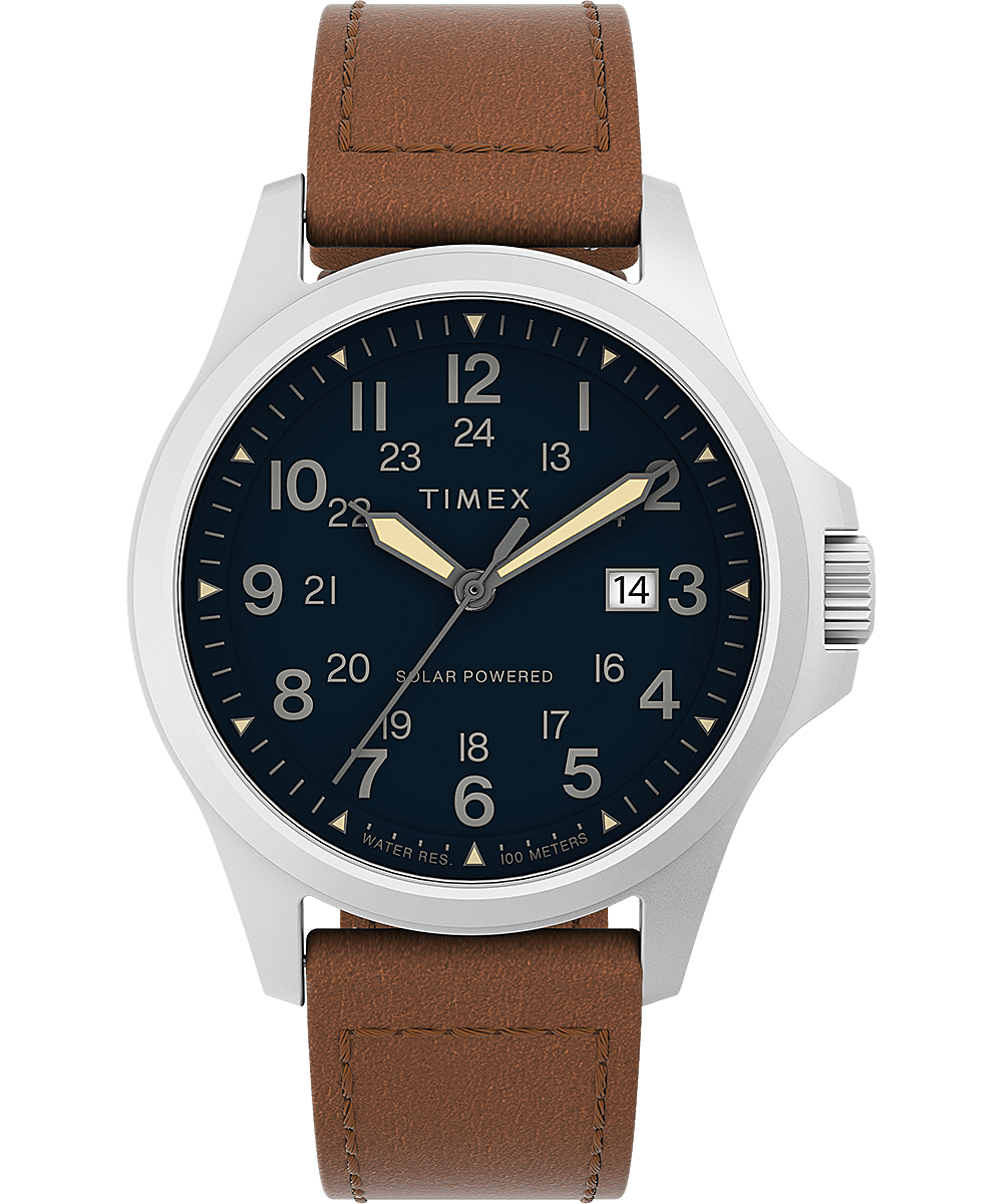 Expedition North Field Post Solar 41mm Eco-Friendly Leather Strap Watch -  Timex UK