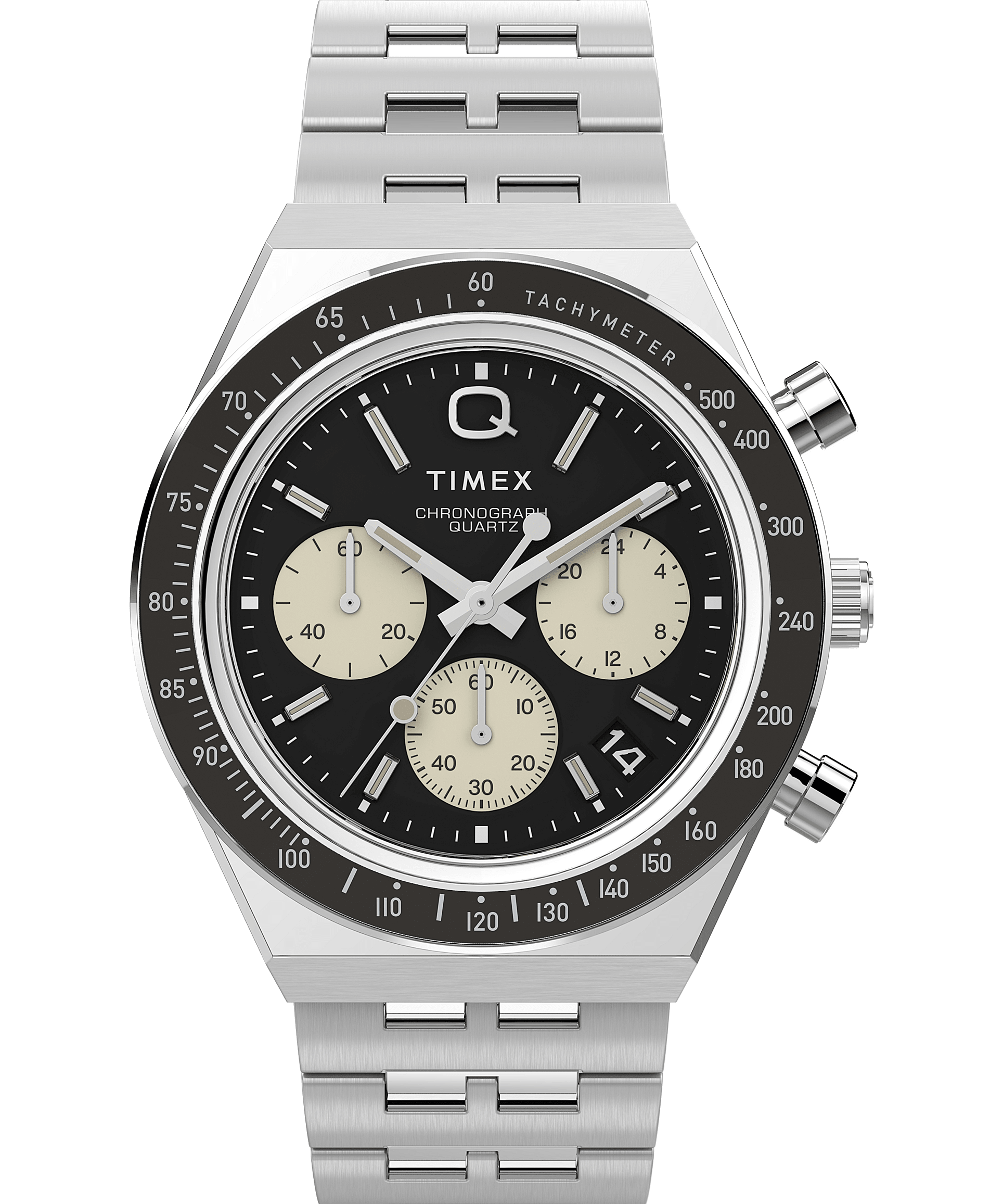 Q Timex Chronograph 40mm Stainless Steel Bracelet Watch - Timex US