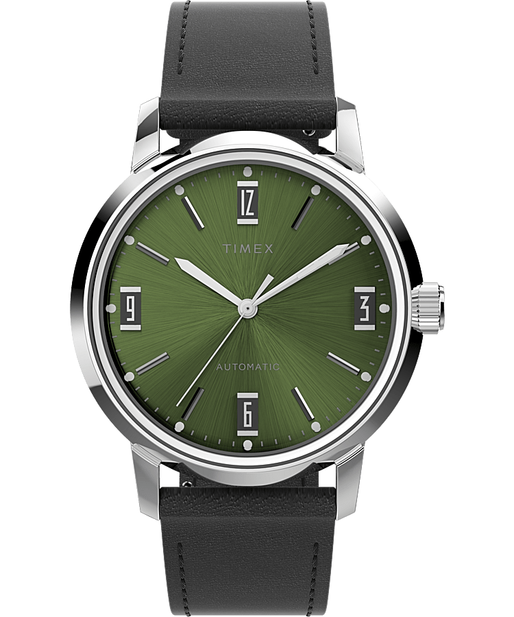 Marlin® Automatic 40mm Leather Strap Watch - Timex UK