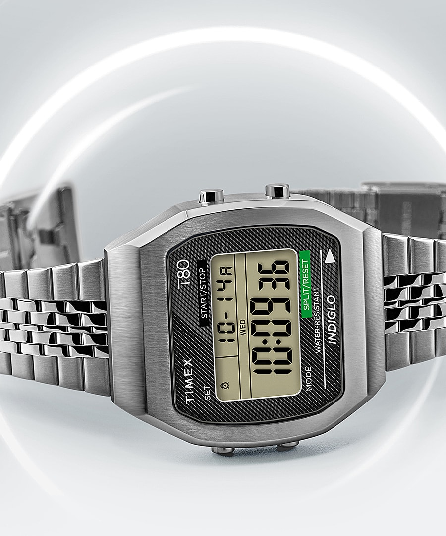 Timex T80 Steel 36mm Stainless Steel Bracelet Watch - Timex UK