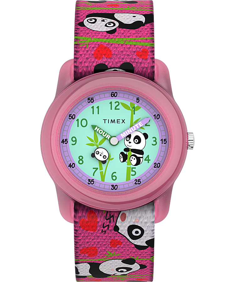 Kids Analog 28mm Elastic Fabric Strap Watch With Animal Prints - Timex EU