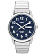 Silver-Tone/Stainless-Steel/Blue