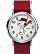 Silver-Tone/Red/White