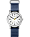 Silver-Tone/Blue/White