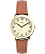 Gold-Tone/Brown/Cream