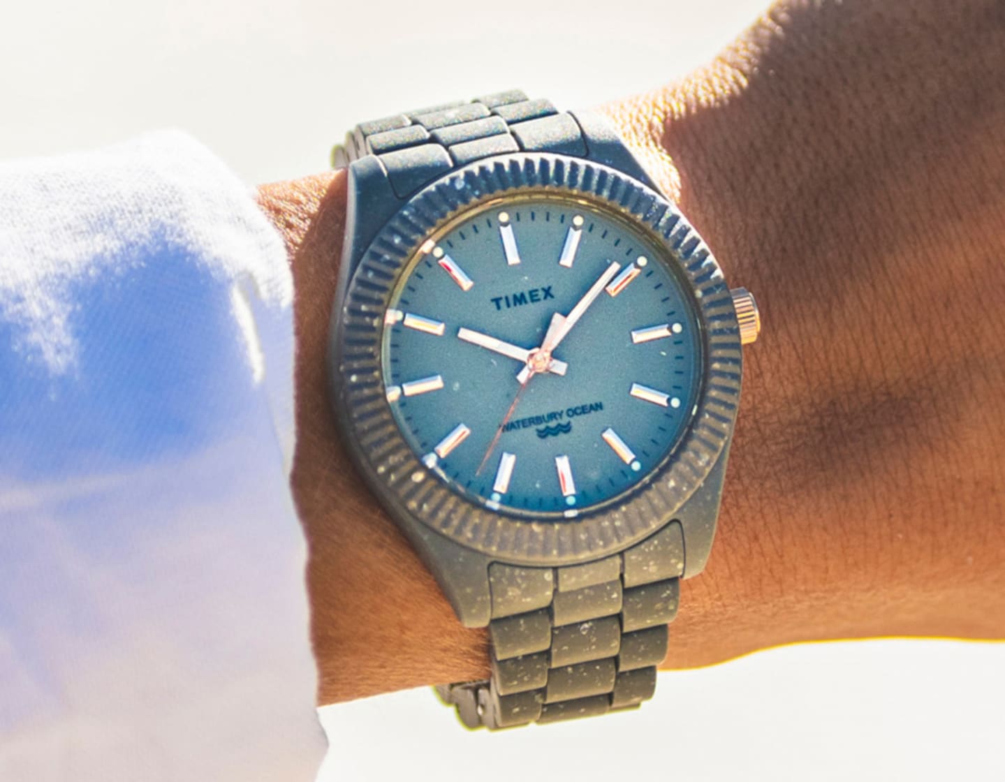 Waterbury Ocean 37mm Recycled Plastic Bracelet Watch.