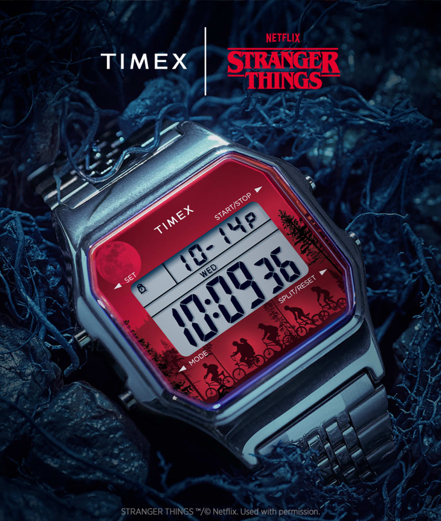 Timex T80 x Stranger Things Stainless Steel Bracelet Watch.