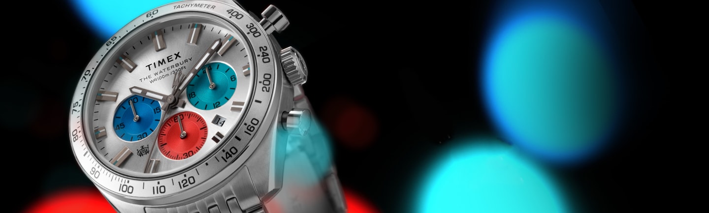 Waterbury Dive Chronograph Stainless Steel Bracelet Watch.
