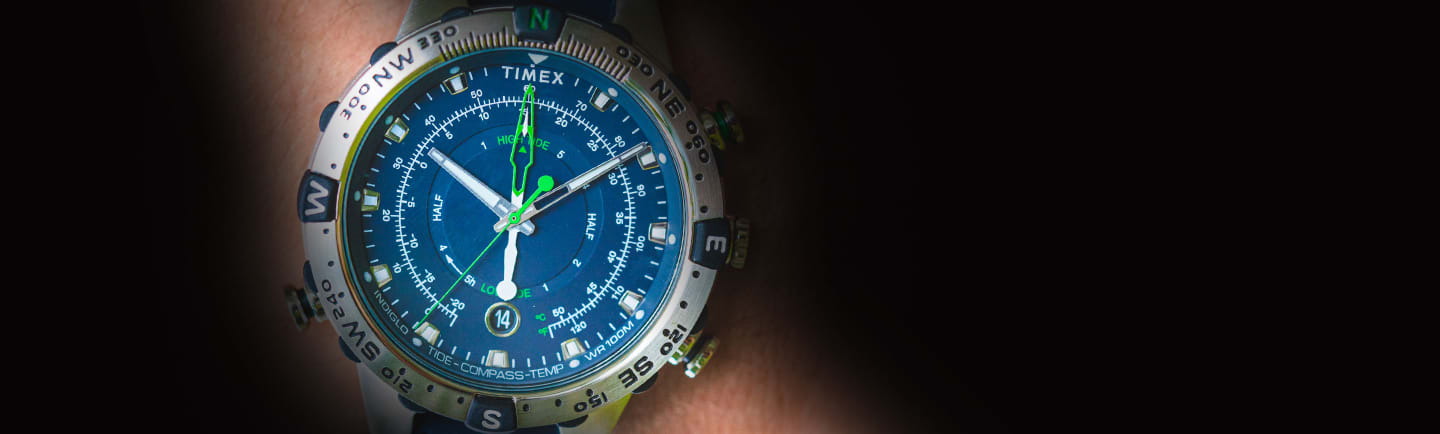 Expedition North Tide-Temp-Compass Silicone Strap Watch.