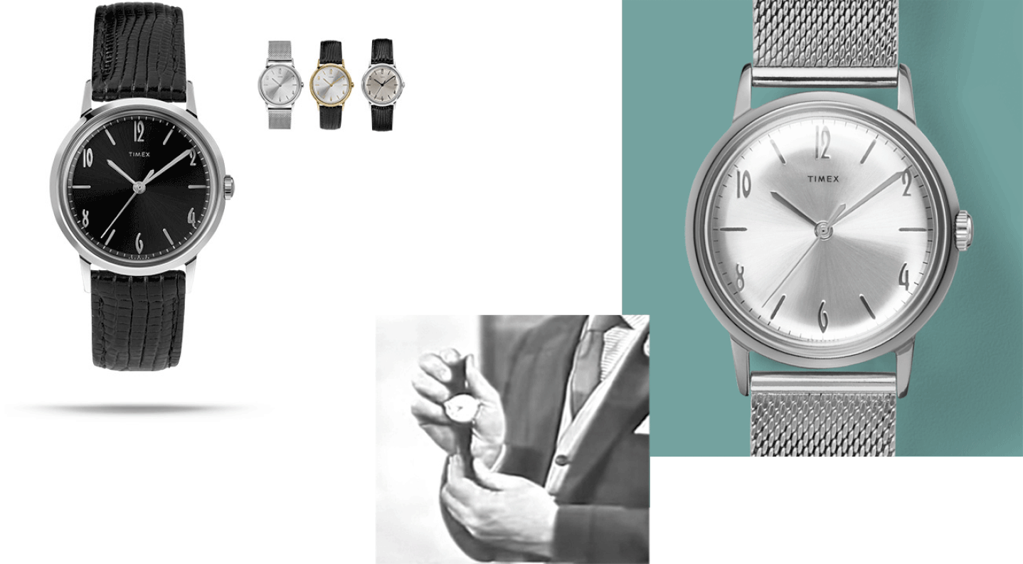 The Gentleman's Hand Wound silver watch with black leather strap and all silver Gentleman's Hand Wound