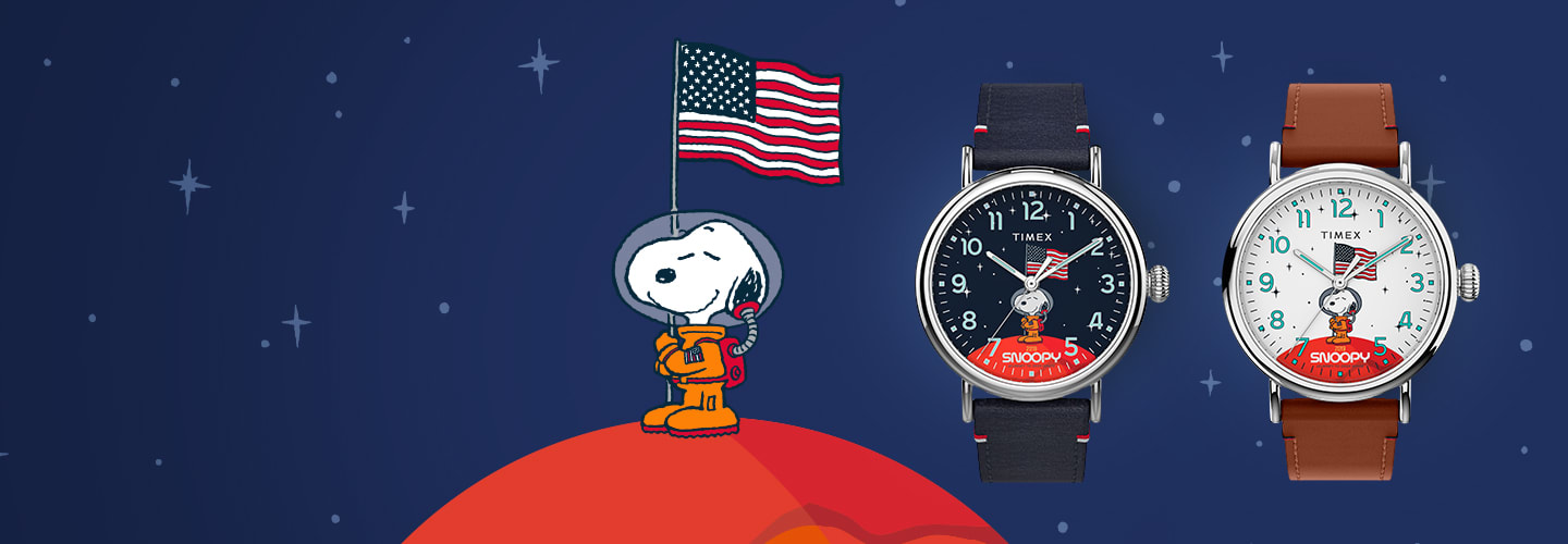 timex x space snoopy