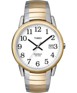 Easy Reader 35mm Stainless Steel Watch with Date Two-Tone/White large