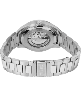 Waterbury Classic Automatic 40mm Stainless Steel Bracelet Watch with Open Heart Dial Stainless-Steel/Blue large