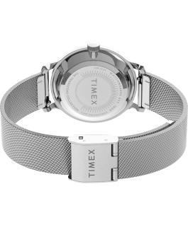Transcend Malibu 31mm Stainless Steel Mesh Band Watch Silver-Tone large