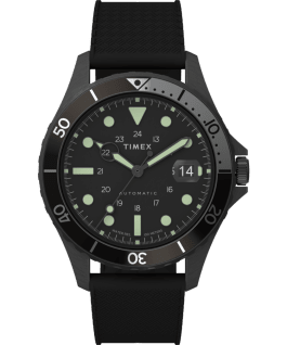 Navi XL Automatic 41mm Stainless Steel Bracelet Watch Black/Black large