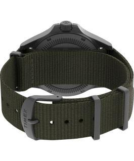Expedition North Field Post Solar 41mm Recycled Fabric Strap Watch Gunmetal/Green large