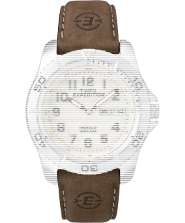 Replacement 20mm Leather Strap for Expedition Traditional Brown large