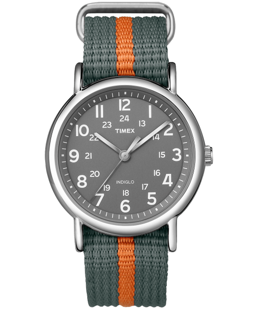 Weekender Stripe 38mm Nylon Strap Watch Timex
