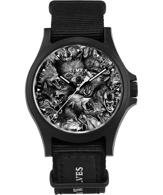 Timex X Raised By Wolves 40mm Fabric Strap Watch Timex Us