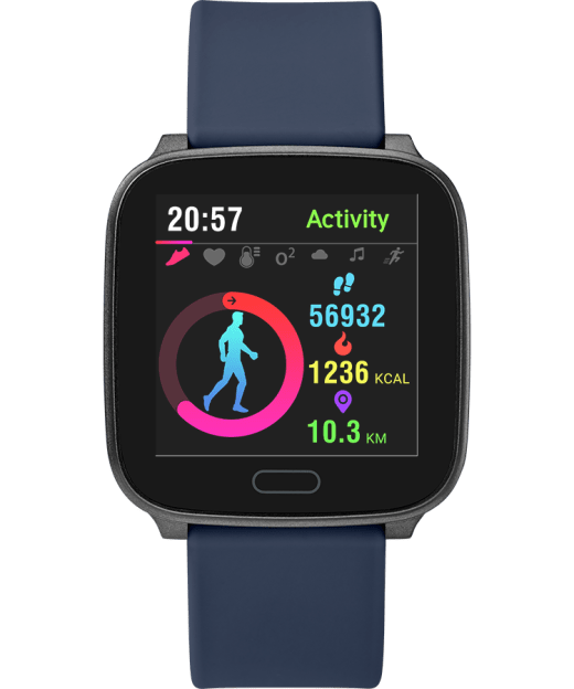 iConnect® by Timex Active 37mm Resin Strap Smartwatch ...