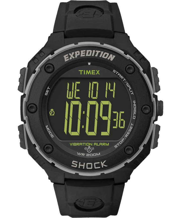 Zegarek Expedition Shock XL z kopertą 50 mm i paskiem z żywicy Black/Gray large