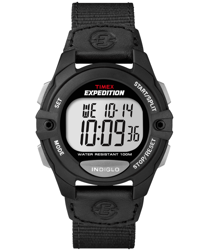 Expedition Chrono-Alarm-Timer 41mm Nylon Strap Watch Black large