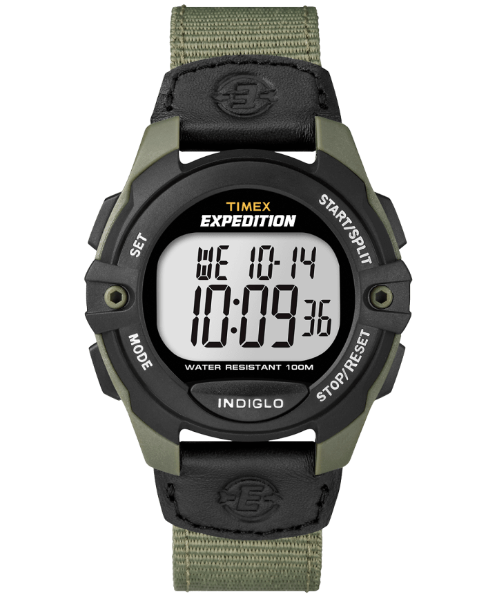 Expedition Chrono-Alarm-Timer 41mm Fabric Strap Watch Green/Black large