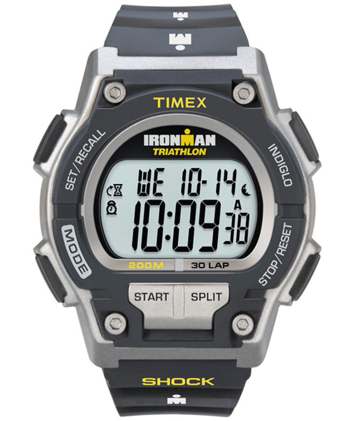 IRONMAN Original 30 Shock Full-Size Resin Strap Watch Black/Gray large