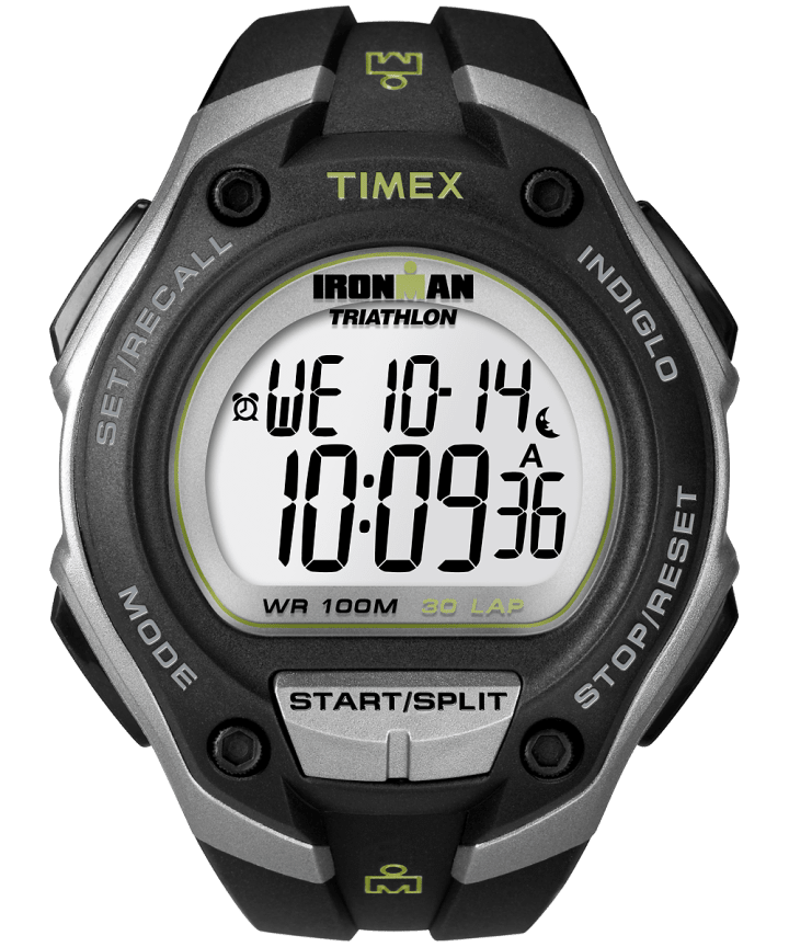 IRONMAN Classic 30 Oversized Resin Strap Watch Silver-Tone/Black large