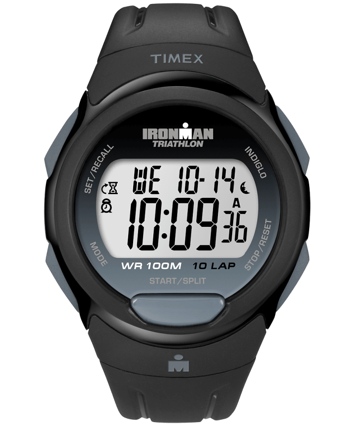 IRONMAN Essential 10 Full-Size Resin Strap Watch Black large