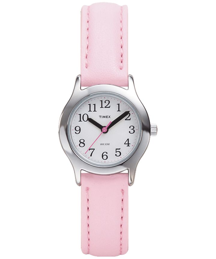 My First Timex® Easy Reader® Silver-Tone/Pink/White large