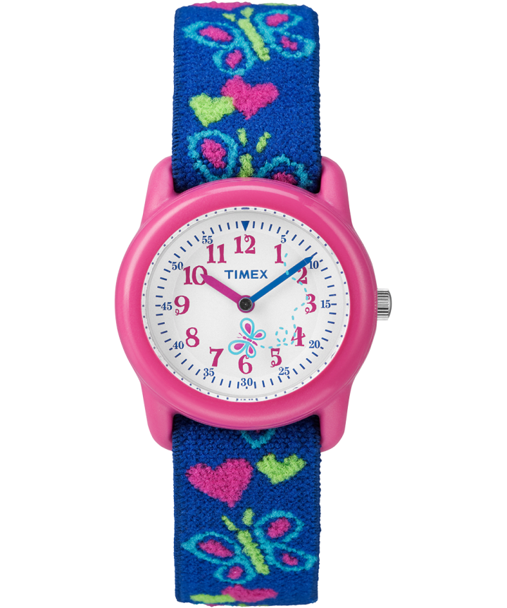 kid's digital 35mm double layer fabric strap watch