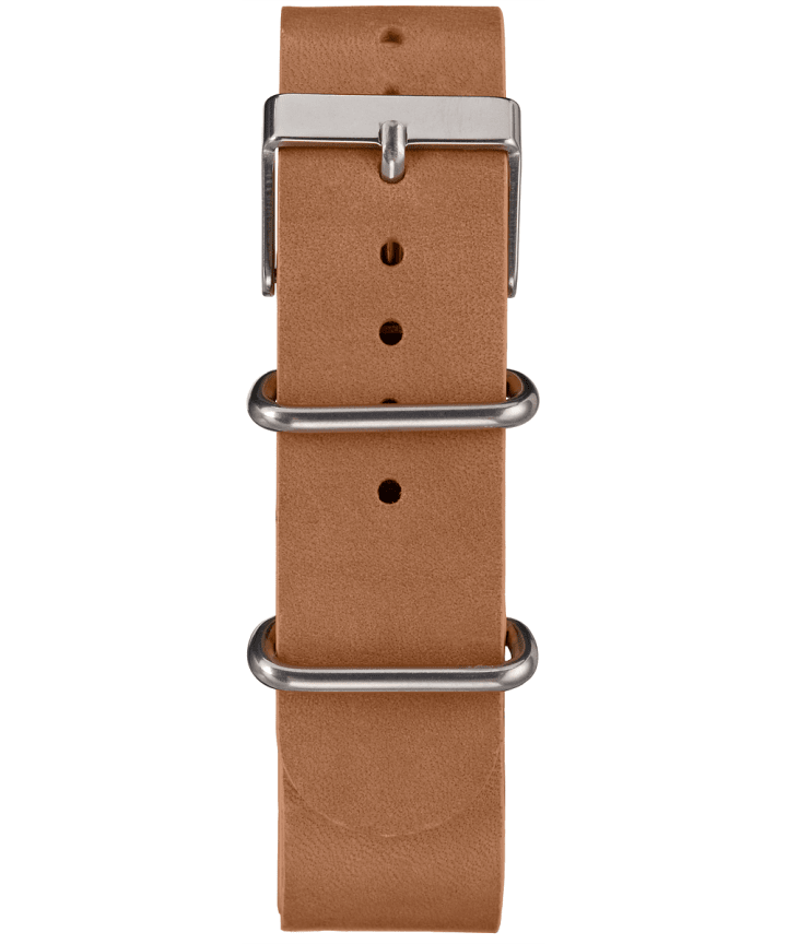 Weekender Chronograph 40 mm con cinturino in pelle Silver-Tone/Tan/Blue large