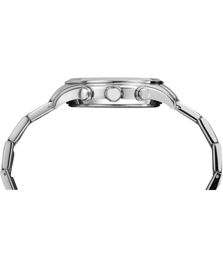 Miami Chronograph 38mm Bracelet Watch Silver-Tone/Blue large