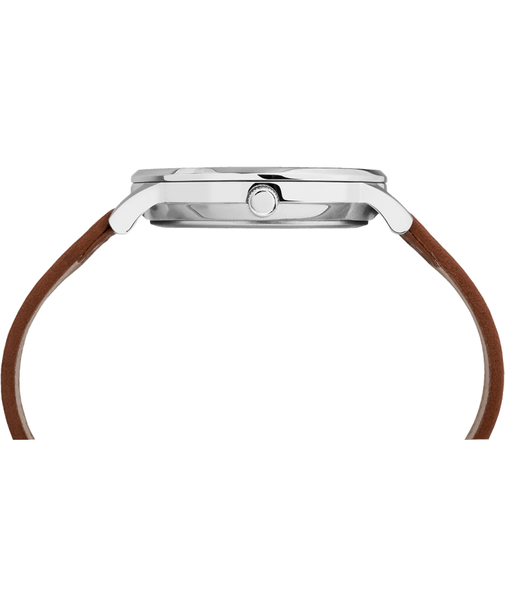 Reloj Classic Waterbury de 40 mm con correa de cuero Stainless-Steel/Tan/Black large