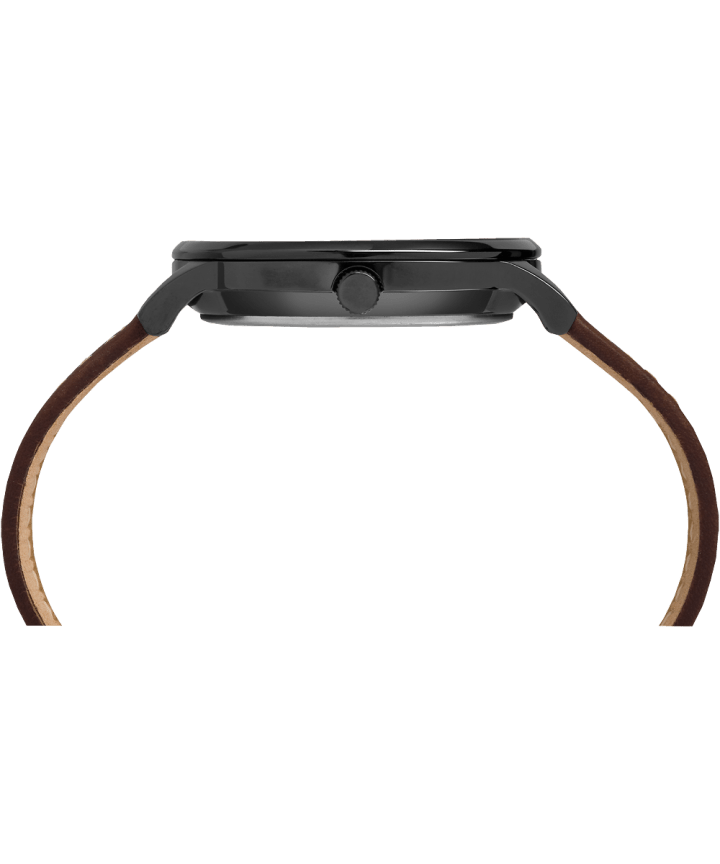 Waterbury Classic 40mm Leather Strap Watch Black/Brown/Blue large