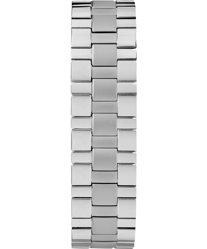 Easy Reader Date 38mm Expansion Band Watch Chrome/Silver-Tone/White large