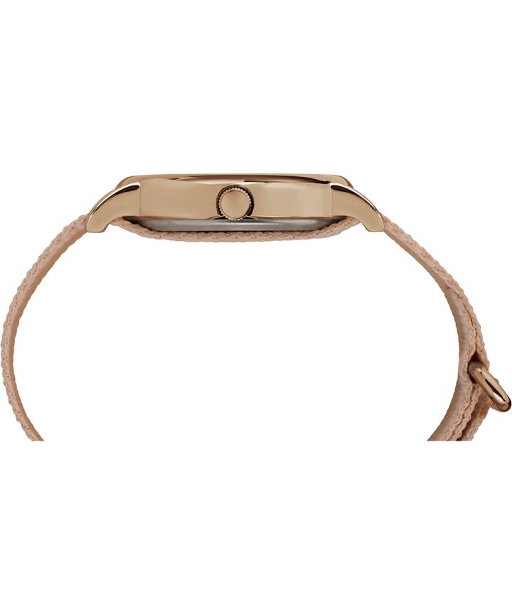 Weekender 38mm Fabric Strap Watch Rose-Gold-Tone/Pink/Cream large