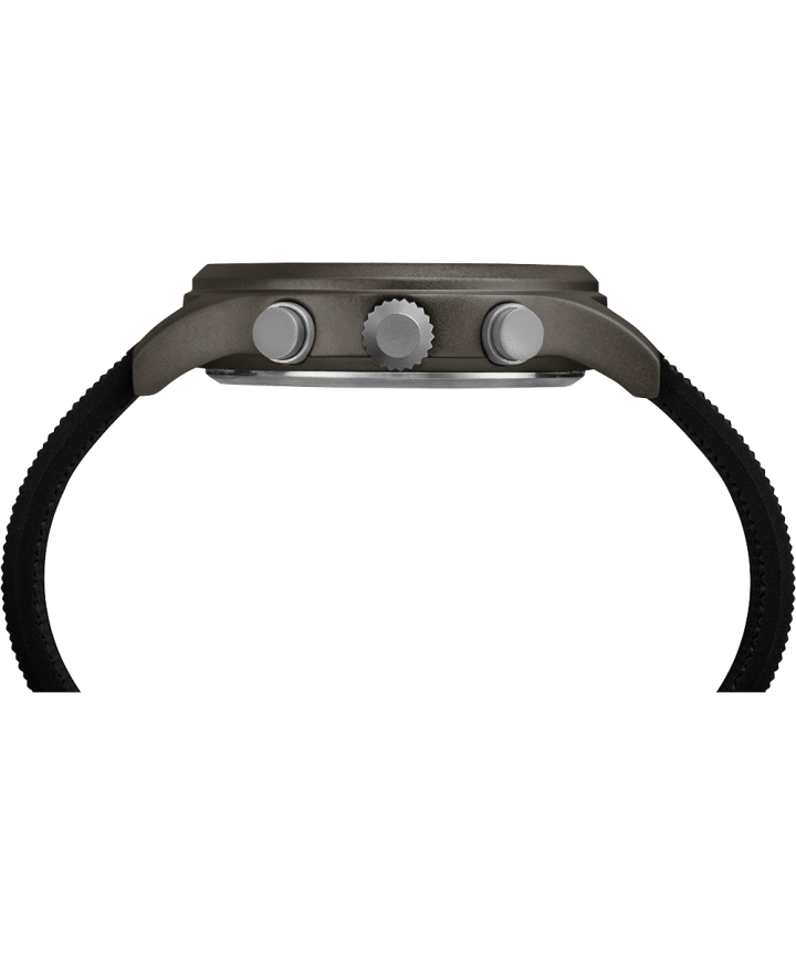 Zegarek Allied Chronograph z kopertą 42 mm i silikonowym paskiem Gray/Black large