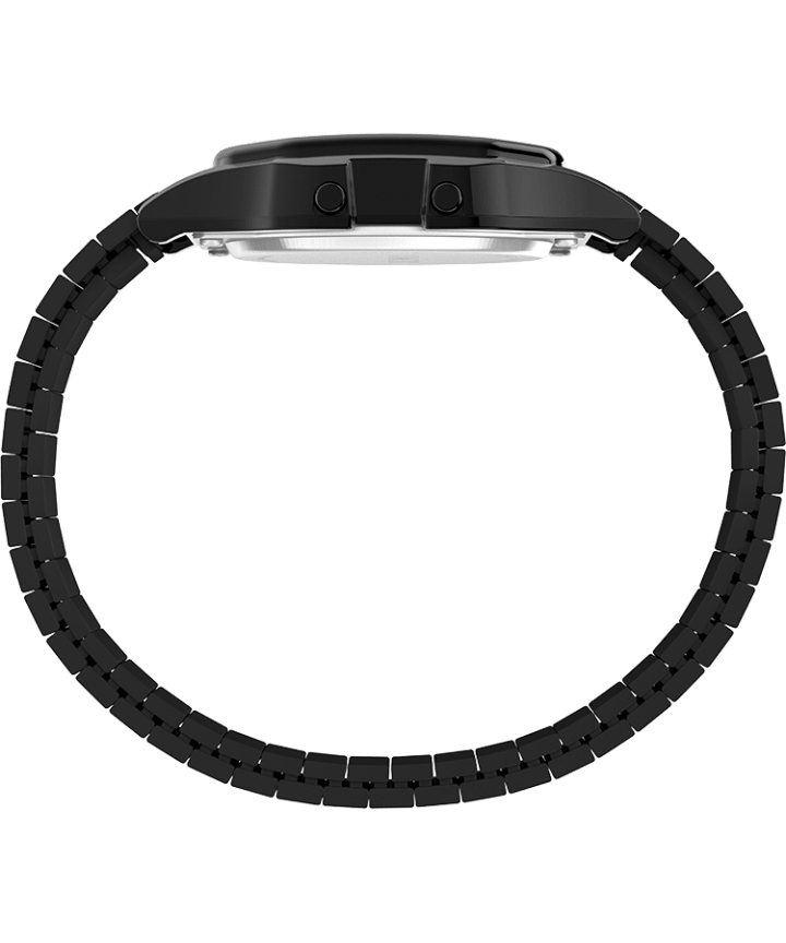 Timex T80 34mm Stainless Steel Expansion Band Watch Black large