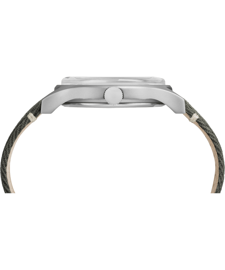 MK1 Steel 40mm Fabric Strap Watch Stainless-Steel/Green large