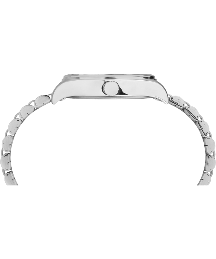 Waterbury Traditional 34mm Stainless Steel Bracelet Watch Stainless-Steel/White large