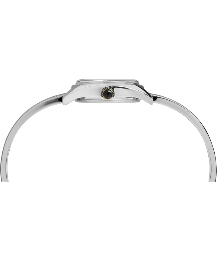 Zegarek Milano Semi-Bangle z kopertą 24 mm Silver-Tone/White large