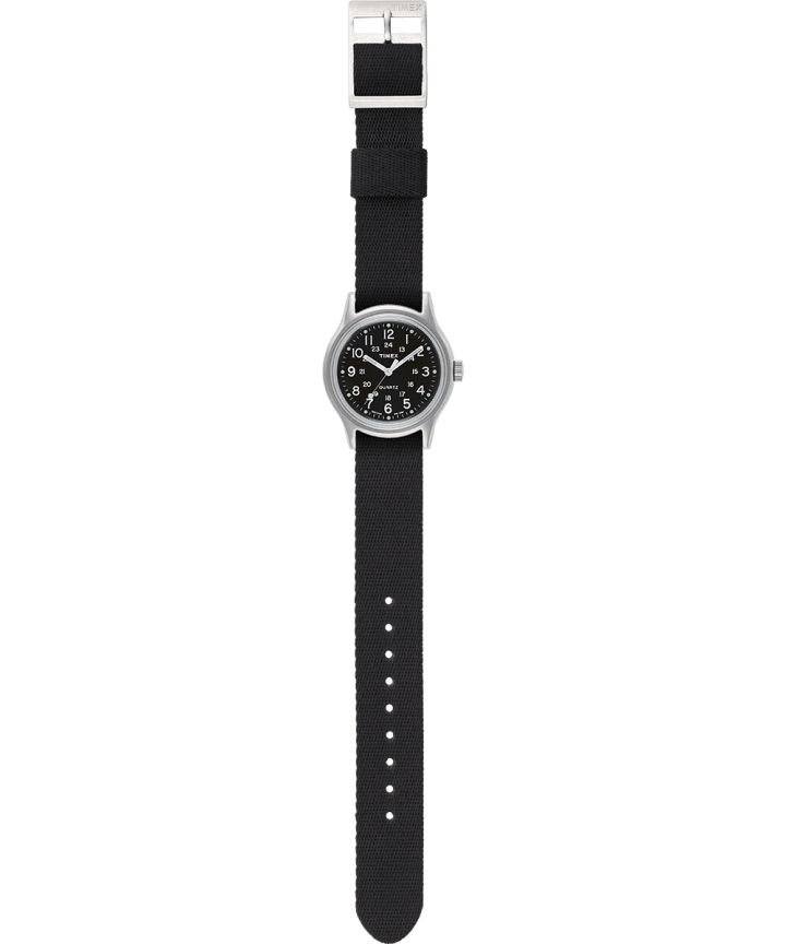MK1 36mm Military inspired Grosgrain Strap Watch Silver-Tone/Black large