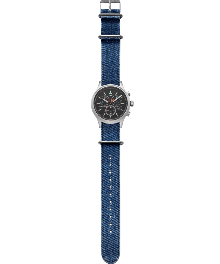 Allied Chronograph mit Denim-Armband, 42 mm large