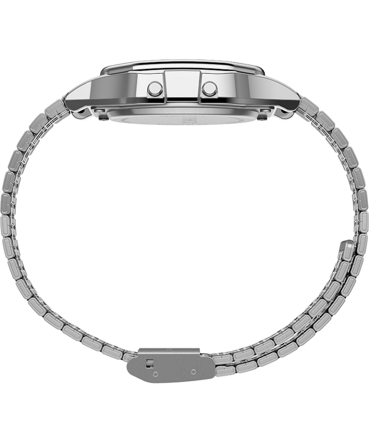 Timex T80 34mm Stainless Steel Bracelet Watch Silver-Tone large