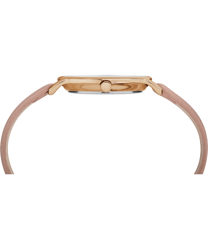 Metropolitan 34mm Leather Strap Watch Rose-Gold-Tone/Pink large