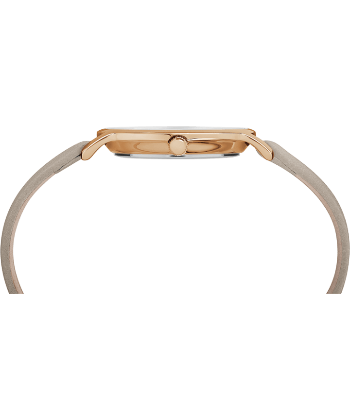 Metropolitan 34mm Leather Strap Watch Rose-Gold-Tone/Gray large