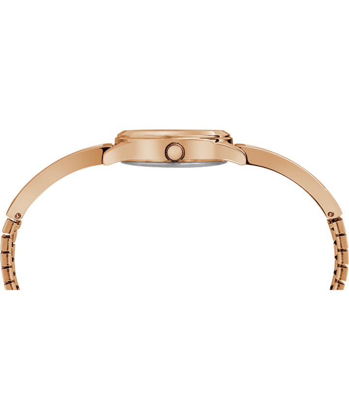 Fashion Stretch Bangle 25mm Expansion Band Watch Rose-Gold-Tone/Silver-Tone large
